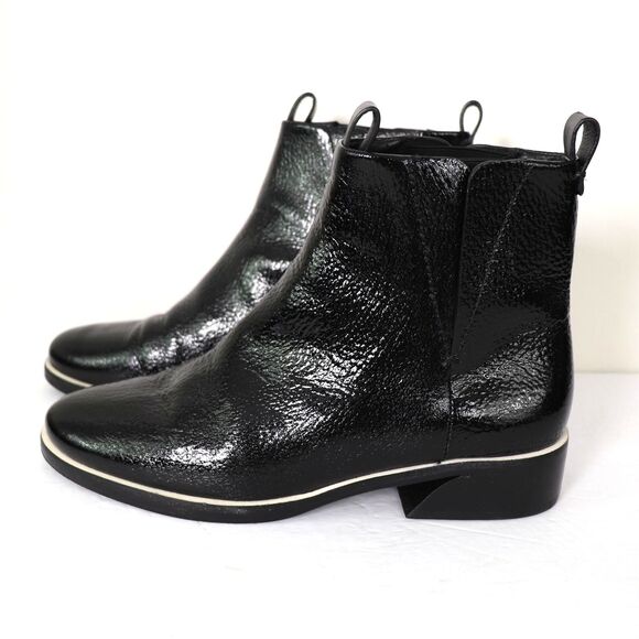 Mercedes Castillo Xandra patent Leather CHELSEA ANKLE boots size 7.5 - Picture 4 of 8